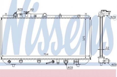 624041 Nissens Радиатор охолоджування