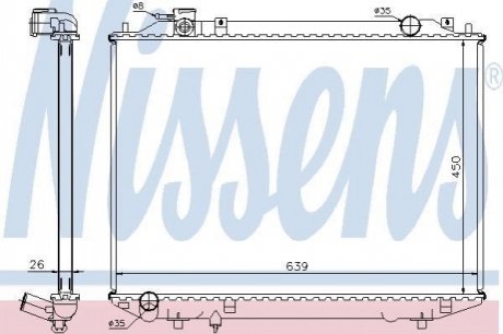 62246A Nissens Радиатор охолоджування