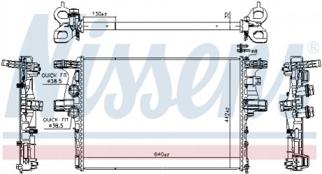 61988 Nissens Радіатор охолоджування
