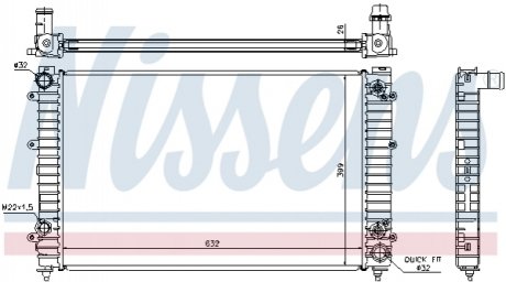 60493A Nissens Радиатор охолоджування