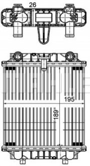 CR 1202 000P MAHLE Радіатор охолоджування