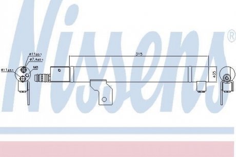 95491 Nissens Осушувач кондиціонера