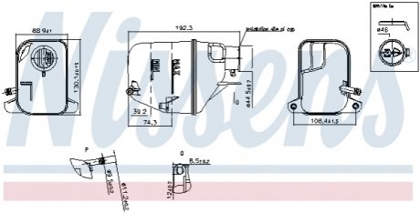 996168 Nissens Бачок розширювальний
