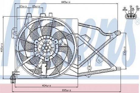 85208 Nissens Вентилятор радіатора