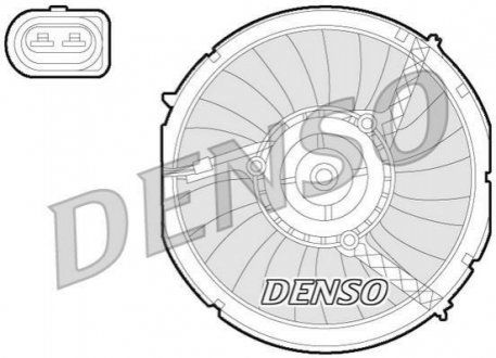 DER02003 Denso Вентилятор радіатора