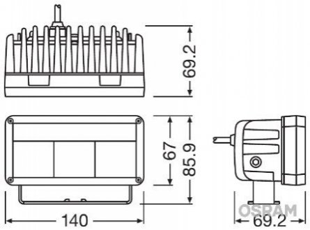 LEDDL102-WD OSRAM Фара денного світла