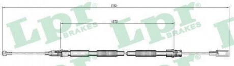 C0007B LPR Трос ручного гальма