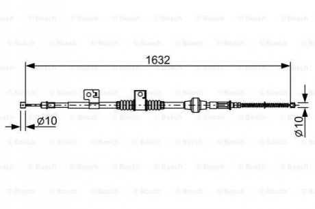 1 987 482 519 Bosch Трос ручного гальма