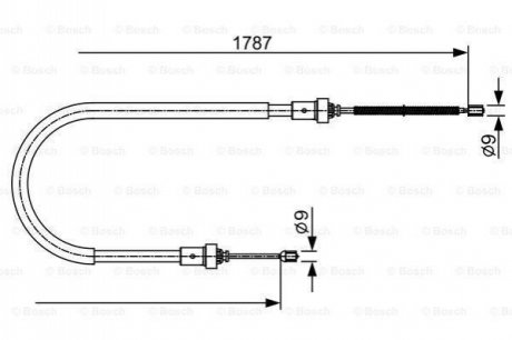 1 987 482 410 Bosch Трос ручного гальма