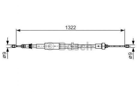 1 987 482 385 Bosch Трос ручного гальма