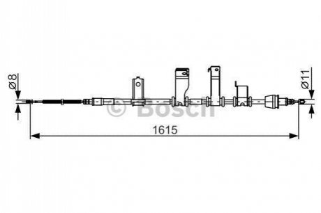 1 987 482 349 Bosch Трос ручного гальма