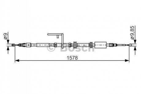 1 987 482 314 Bosch Трос ручного гальма