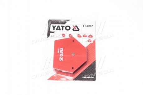 YT-0867 YATO Струбцина магнитная для сварки : 34 кг, 111х136х24 мм [6/18], шт(YATO )