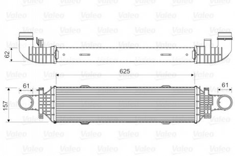 818631 VALEO  Радіатор наддуву