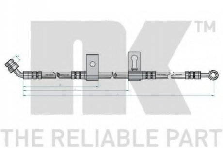853511 NK  Шланг гальмівний