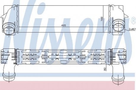 96440 Nissens Радіатор наддуву