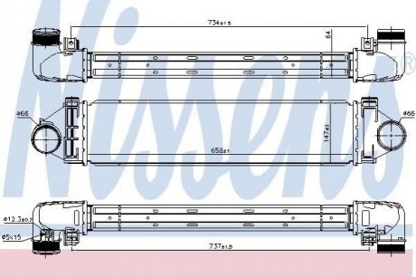 96349 Nissens Радіатор наддуву