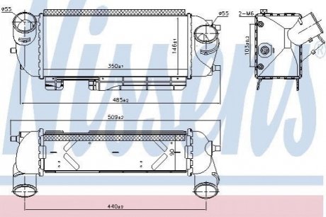 96192 Nissens Радиатор наддуву