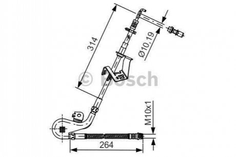 1 987 481 428 Bosch Тормозний шланг