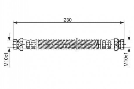 1 987 476 019 Bosch Шланг гальмівний