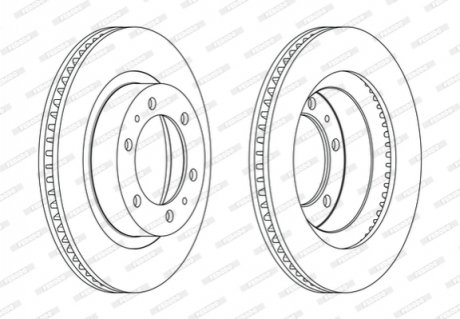 DDF2607C Ferodo Диск гальмівний