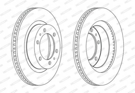 DDF2606C Ferodo Диск гальмівний