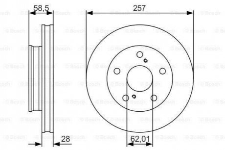 0 986 479 R53 Bosch Диск гальмівний