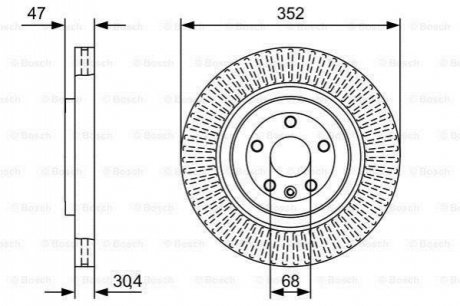 0 986 479 W53 Bosch Диск гальмівний