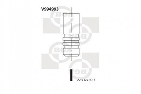 V994993 BGA  Клапан двигуна