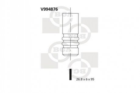 V994876 BGA  Клапан двигуна