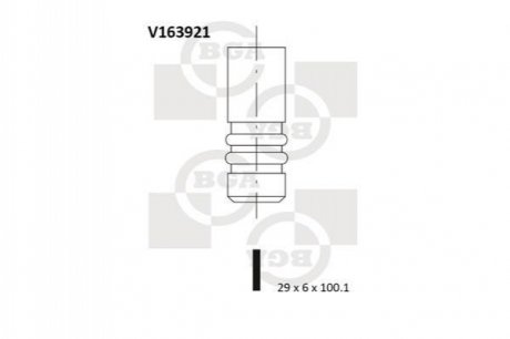 V163921 BGA  Клапан двигуна