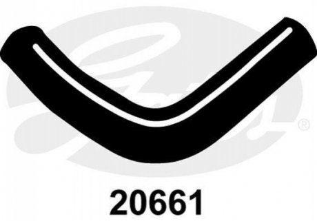 20661 Gates Изогнутый патрубок системы охлаждения