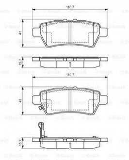 0 986 494 369 Bosch Колодки гальмівні дискові