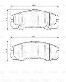 0 986 424 760 Bosch Колодки гальмівні дискові