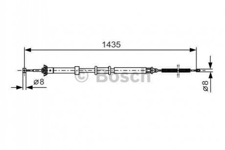 1 987 477 926 Bosch Трос ручного гальма