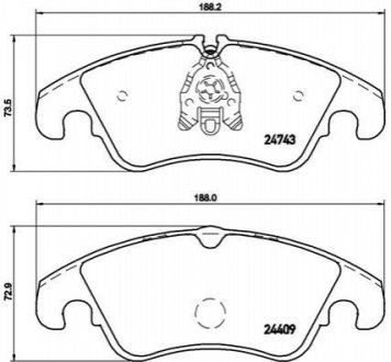 P85098X Brembo Гальмівні колодки дискові