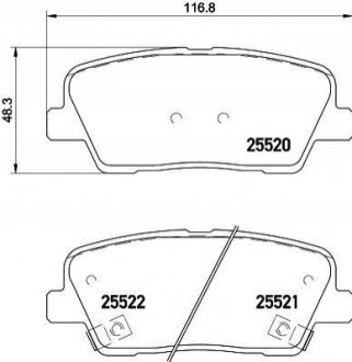 P30081 Brembo Гальмівні колодки дискові