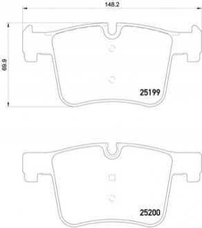 P06075X Brembo Гальмівні колодки дискові