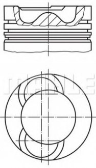 213 65 00 MAHLE Поршень DAF 130.0 WS222/WS242/WS268/WS295/WS315 EURO 2