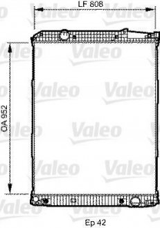 733507 VALEO  Радиатор охолодження двигуна