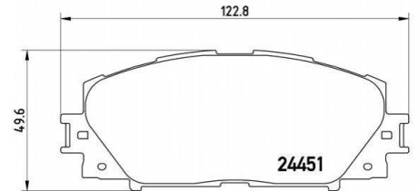 P83106 Brembo Гальмівні колодки дискові