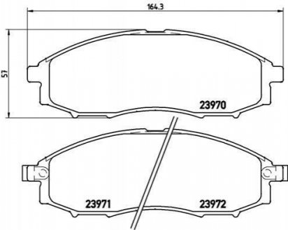 P56049 Brembo Гальмівні колодки дискові