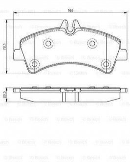 0 986 495 099 Bosch Колодки гальмівні дискові