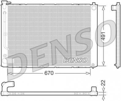 DRM51011 Denso Радіатор охолоджування