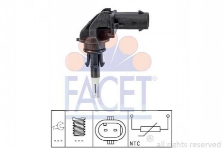 10.4032 Facet  Датчик температуры воздуха BMW 1/2/3/4/5/7/X1/X3/X4/X5/X6 1.5-3.0 D 06-> (10.4032) FACET