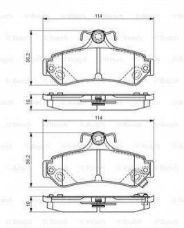 0 986 495 173 Bosch Колодки гальмівні дискові