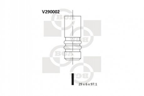 V290002 BGA  Клапан двигуна