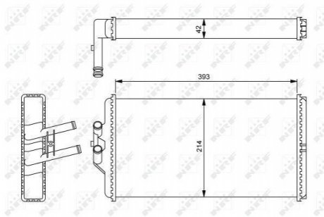 54241 NRF Радиатор нагрівача