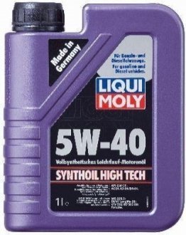 1855 LIQUI MOLY Олива моторна Synthoil High Tech 5W-40 1л