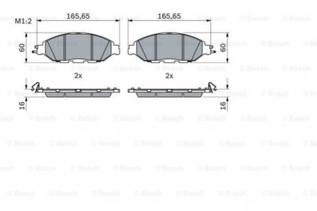 0 986 424 682 Bosch Колодки гальмівні дискові